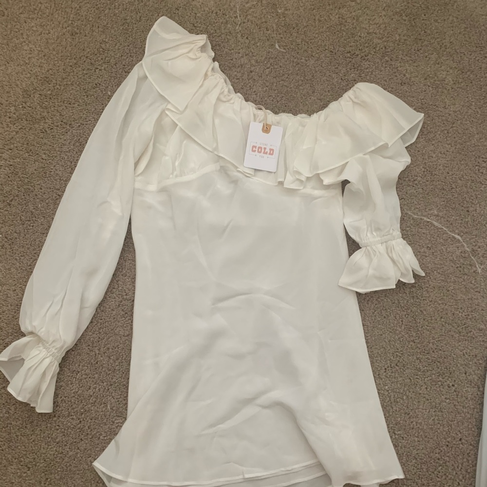 Stone cold fox pistol dress in white size 0